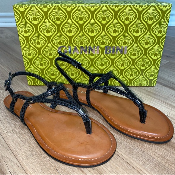NWT : Gianni Bini : black sandals : Size 7 - Picture 1 of 6